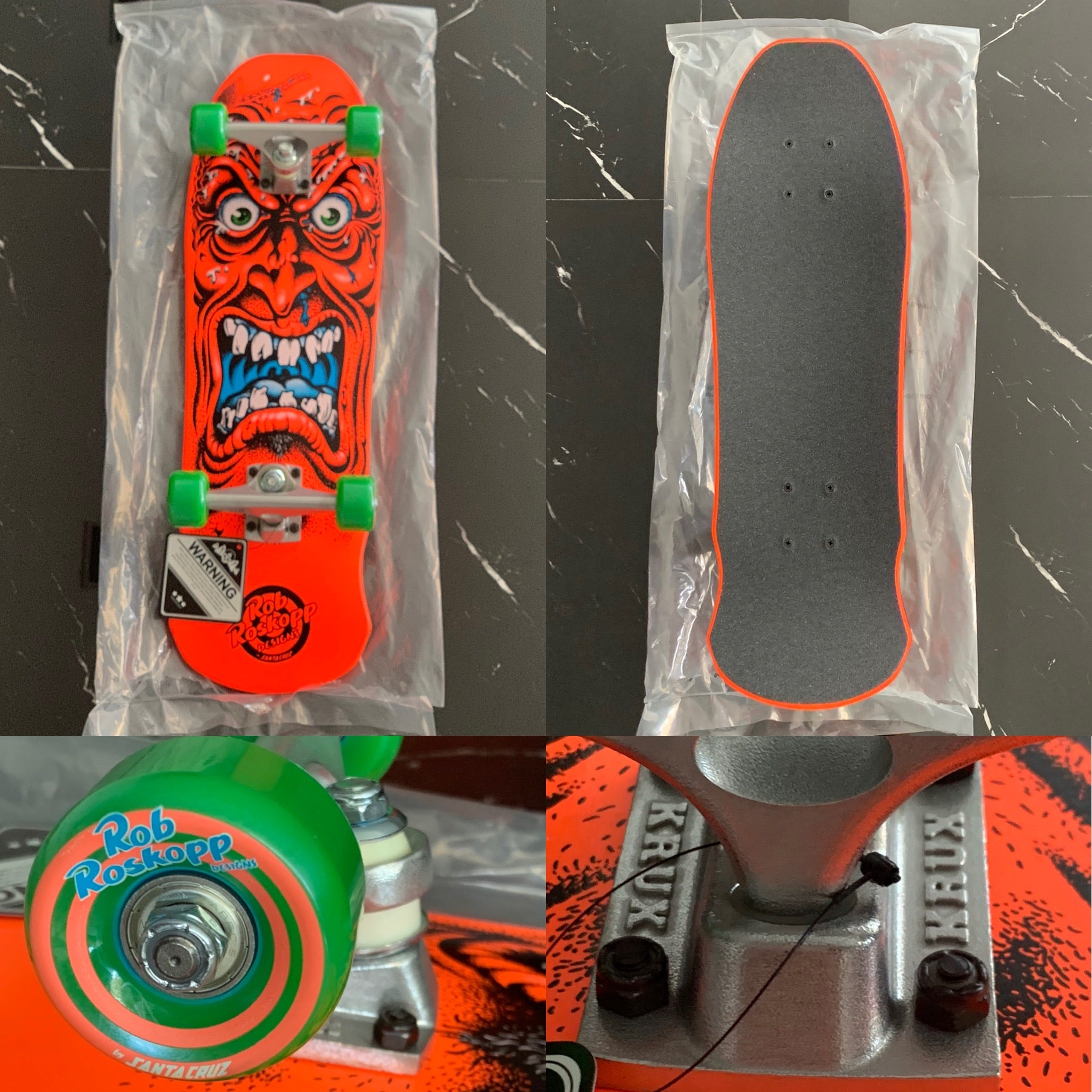 Patineta Santa Cruz Mini Roskopp Face Naranja