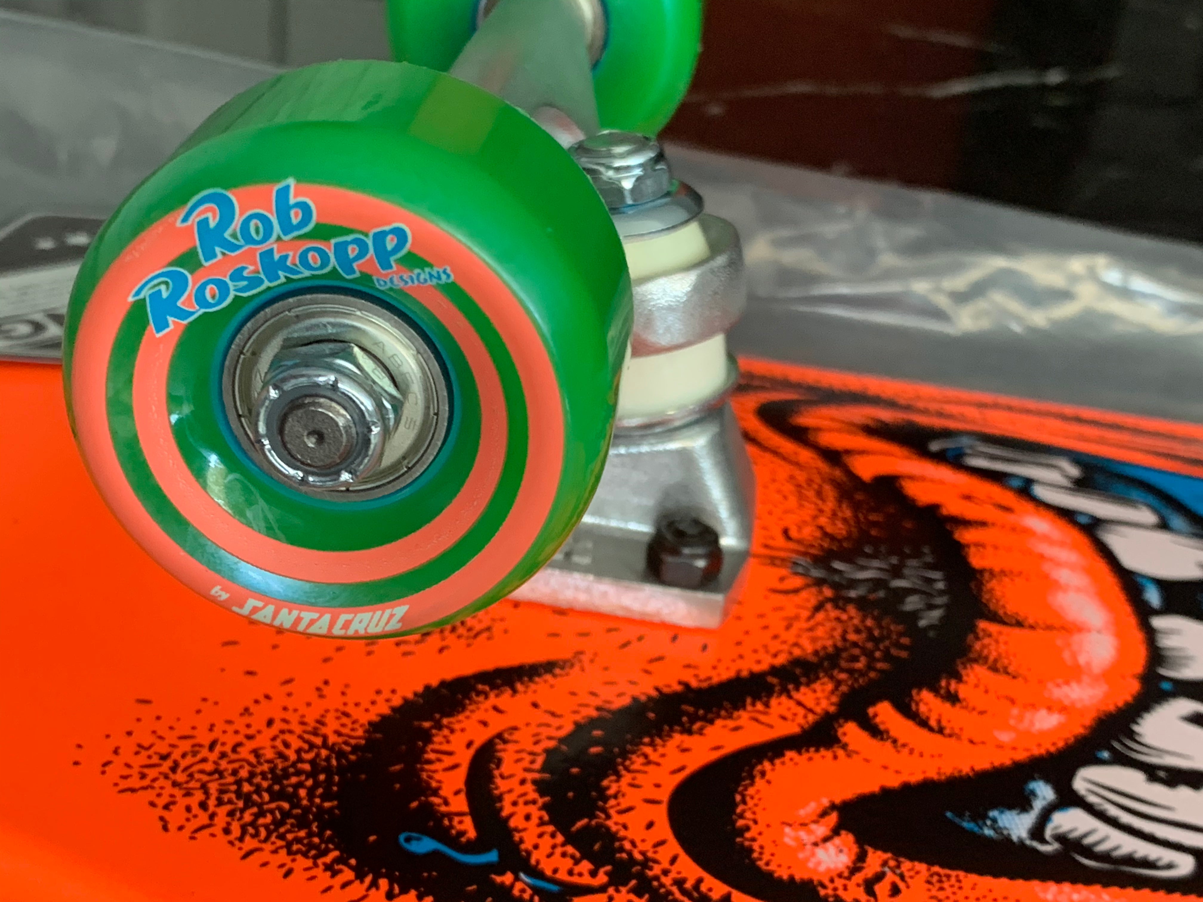 Patineta Santa Cruz Mini Roskopp Face Naranja